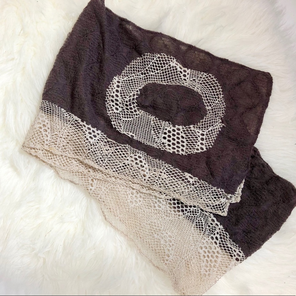 Crochet Detail Scarf
